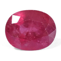 Ruby Oval Faceted Gemstone - Large | Crystal Factory