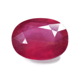 Ruby Oval Faceted Gemstone - Medium | Crystal Factory