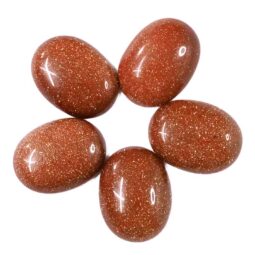 Sun Sitara Goldstone Oval Cabochon Stones Parcel | Crystal Factory