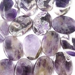 Chevron Amethyst Pendant Cabochon Stone | Crystal Factory