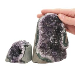Amethyst Crystal Geode Specimen Set 2 Pieces DN2014 | Crystal Factory