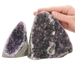 Amethyst Crystal Geode Specimen Set 2 Pieces DN2016 | Crystal Factory