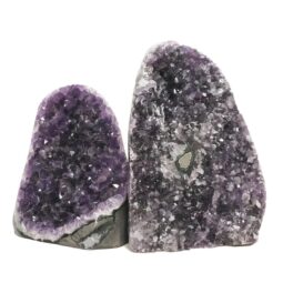 Amethyst Crystal Geode Specimen Set 2 Pieces DN2017 | Crystal Factory