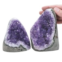 1.9kg Amethyst Crystal Geode Specimen Set 2 Pieces DN2025 5 Amethyst Crystal Geode Specimen Set 2 Pieces DN2025 | Crystal Factory