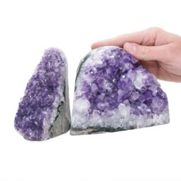2.4kg Amethyst Crystal Geode Specimen Set 2 Pieces DN2027 5 Amethyst Crystal Geode Specimen Set 2 Pieces DN2027 | Crystal Factory
