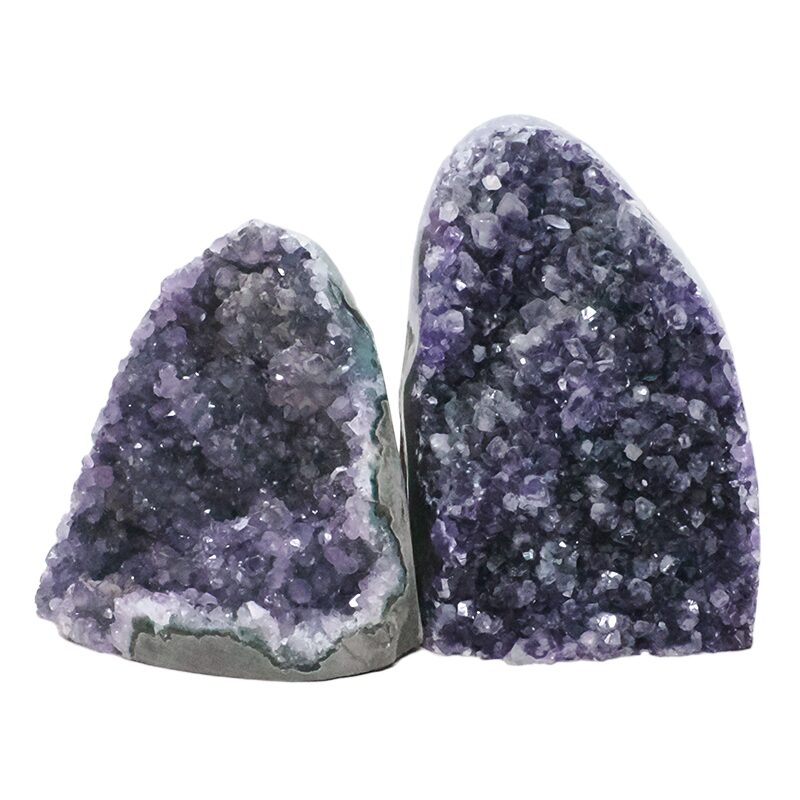 1.8kg Amethyst Crystal Geode Specimen Set 2 Pieces DN2031 3 Amethyst Crystal Geode Specimen Set 2 Pieces DN2031 | Crystal Factory