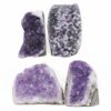 2.63kg Amethyst Crystal Geode Specimen Set 4 Pieces DR554 | Crystal Factory
