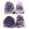Amethyst Crystal Geode Specimen Set 4 Pieces DR555 | Crystal Factory