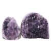 2.19kg Amethyst Crystal Geode Specimen Set 2 Pieces DV306 1 Amethyst Polished Crystal Geode Specimen Set 2 Pieces DV306 | Crystal Factory
