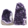 Amethyst Polished Crystal Geode Specimen Set 2 Pieces DV307 | Crystal Factory