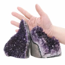 1.76kg Amethyst Crystal Geode Specimen Set 2 Pieces DV311 5 Amethyst Polished Crystal Geode Specimen Set 2 Pieces DV311 | Crystal Factory