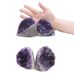 1.76kg Amethyst Crystal Geode Specimen Set 4 Pieces DK1098 5 Amethyst Polished Crystal Geode Specimen Set 4 Pieces DK1098 | Crystal Factory