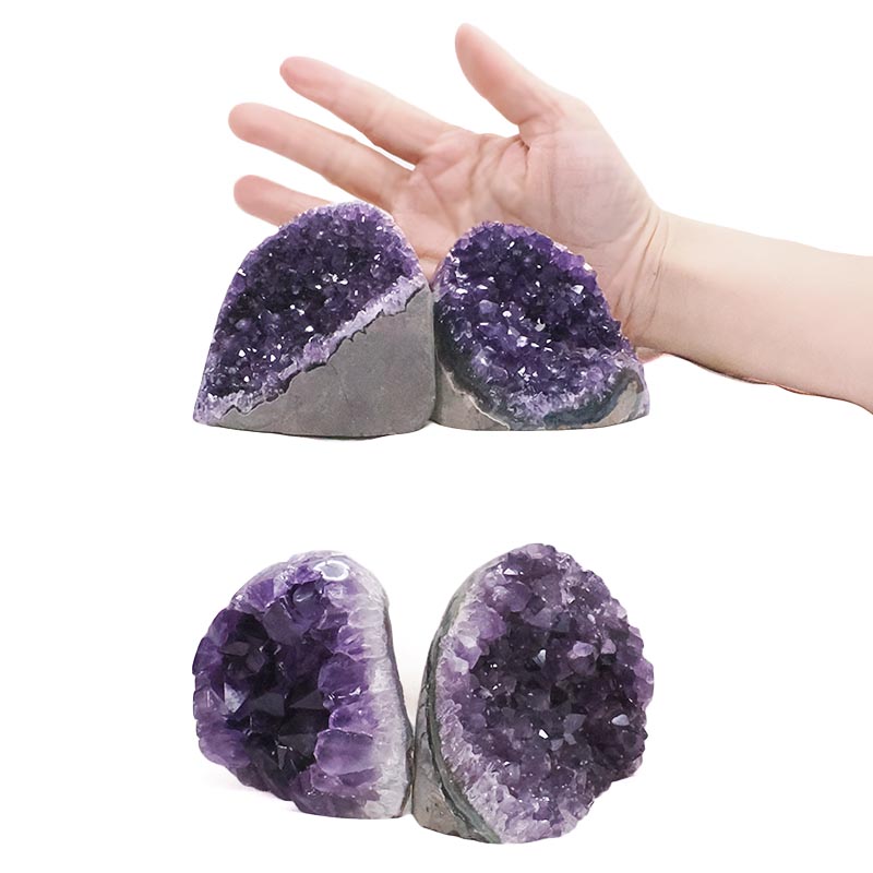 1.76kg Amethyst Crystal Geode Specimen Set 4 Pieces DK1098 4 Amethyst Polished Crystal Geode Specimen Set 4 Pieces DK1098 | Crystal Factory