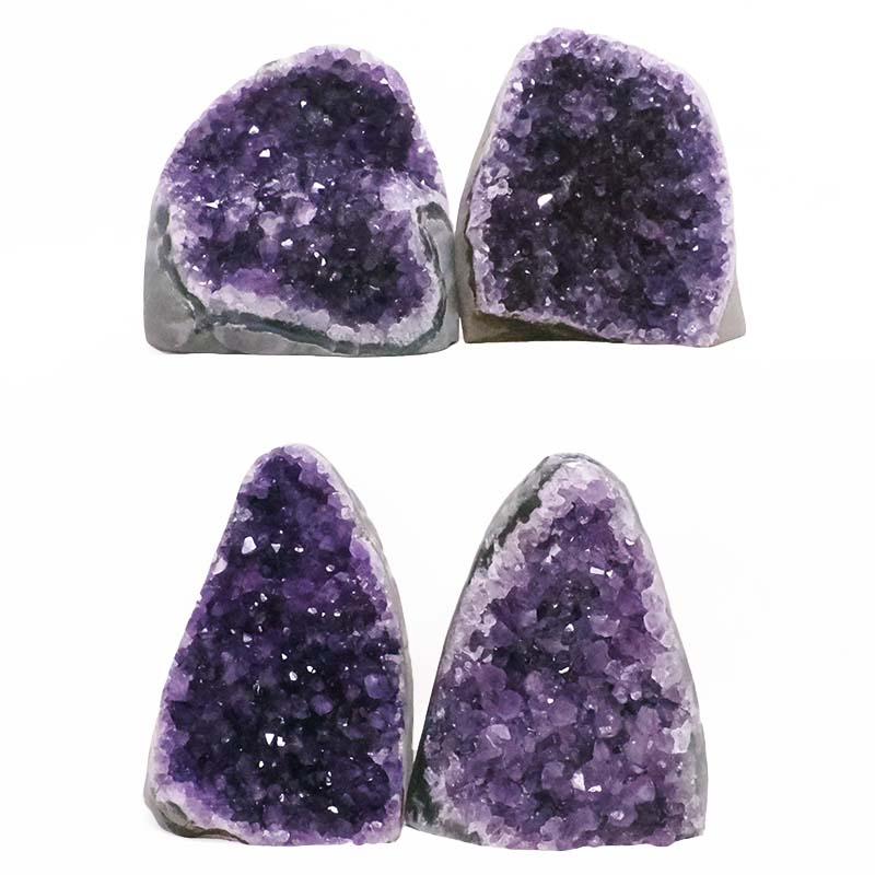 1.93kg Amethyst Crystal Geode Specimen Set 4 Pieces DV314 3 Amethyst Polished Crystal Geode Specimen Set 2 Pieces DV314 | Crystal Factory
