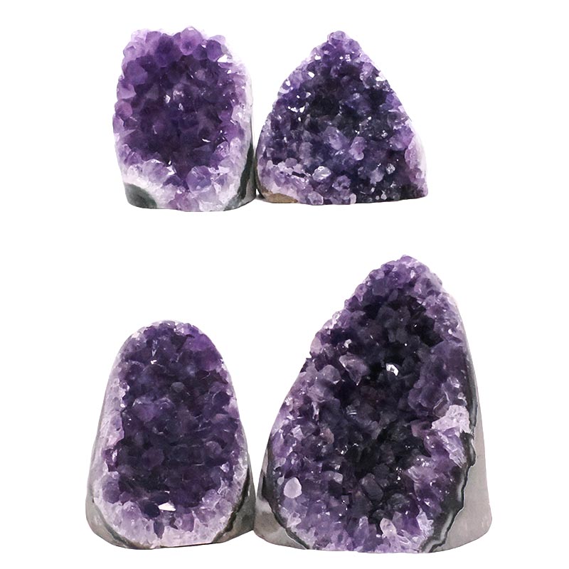 1.79kg Amethyst Crystal Geode Specimen Set 4 Pieces DV315 3 Amethyst Polished Crystal Geode Specimen Set 2 Pieces DV315 | Crystal Factory