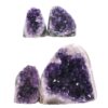 1.97kg Amethyst Crystal Geode Specimen Set 4 Pieces DV316 1 Amethyst Polished Crystal Geode Specimen Set 2 Pieces DV316 | Crystal Factory