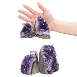 1.90kg Amethyst Crystal Geode Specimen Set 4 Pieces DV317 5 Amethyst Polished Crystal Geode Specimen Set 2 Pieces DV317 | Crystal Factory