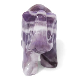 Chevron Amethyst Mini Crystal Elephant 10 Chevron Amethyst Mini Crystal Elephant | Crystal Factory