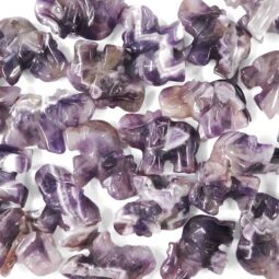Chevron Amethyst Mini Crystal Elephant 9 Chevron Amethyst Mini Crystal Elephant | Crystal Factory