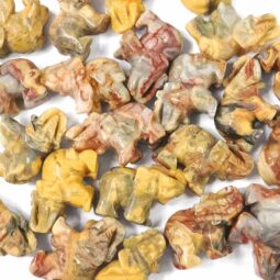 Crazy Lace Agate Mini Crystal Elephant 9 Crazy Lace Agate Mini Crystal Elephant | Crystal Factory