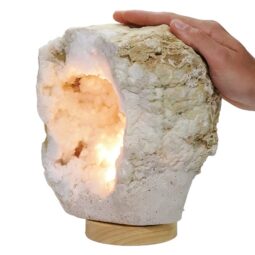 Natural Calcite Geode Lamp DK1085 | Crystal Factory