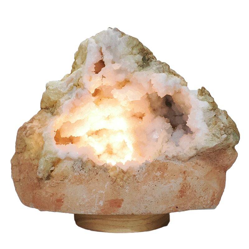 3.8kg Natural Calcite Geode Lamp DK1088 4 Natural Calcite Geode Lamp DK1088 | Crystal Factory