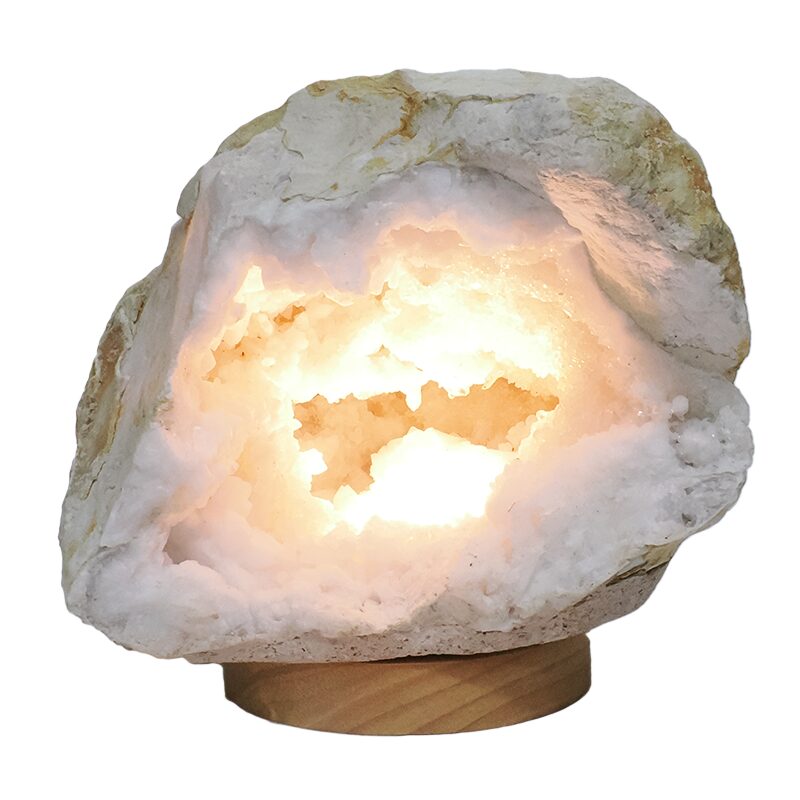 3.7kg Natural Calcite Geode Lamp DK1091 4 Natural Calcite Geode Lamp DK1091 | Crystal Factory