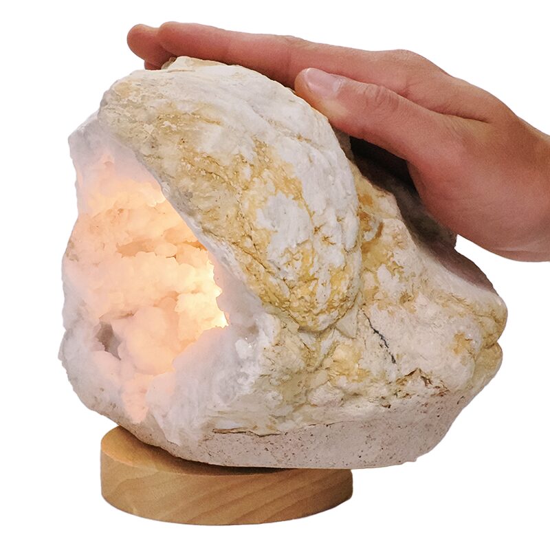 3.7kg Natural Calcite Geode Lamp DK1091 5 Natural Calcite Geode Lamp DK1091 | Crystal Factory