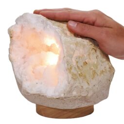 3.2kg Natural Calcite Geode Lamp DK1092 8 Natural Calcite Geode Lamp DK1092 | Crystal Factory
