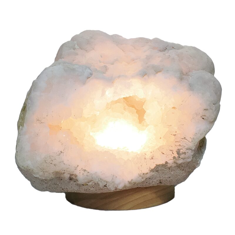 3.9kg Natural Calcite Geode Lamp DK1093 4 Natural Calcite Geode Lamp DK1093 | Crystal Factory
