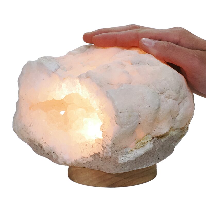 3.9kg Natural Calcite Geode Lamp DK1093 5 Natural Calcite Geode Lamp DK1093 | Crystal Factory