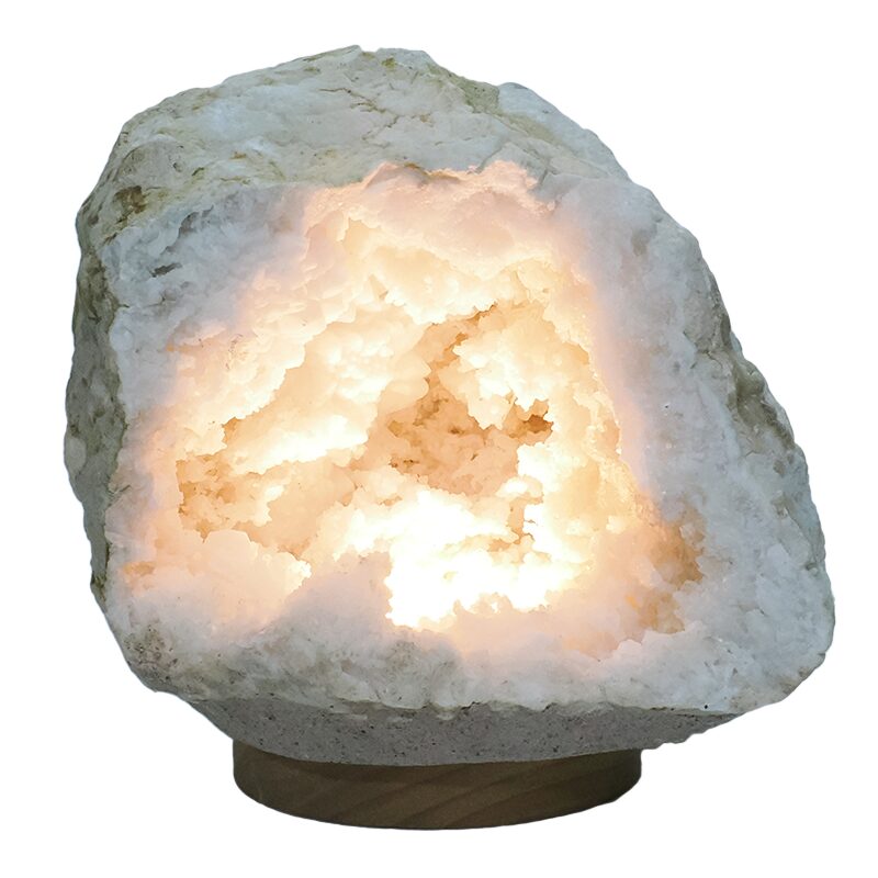 3.9kg Natural Calcite Geode Lamp DK1095 4 Natural Calcite Geode Lamp DK1095 | Crystal Factory