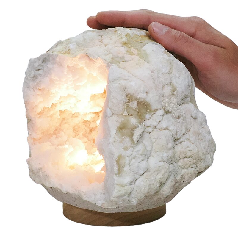 3.9kg Natural Calcite Geode Lamp DK1095 5 Natural Calcite Geode Lamp DK1095 | Crystal Factory