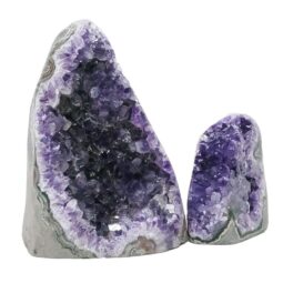 Amethyst Crystal Geode Specimen Set 2 Pieces DN2036 | Crystal Factory