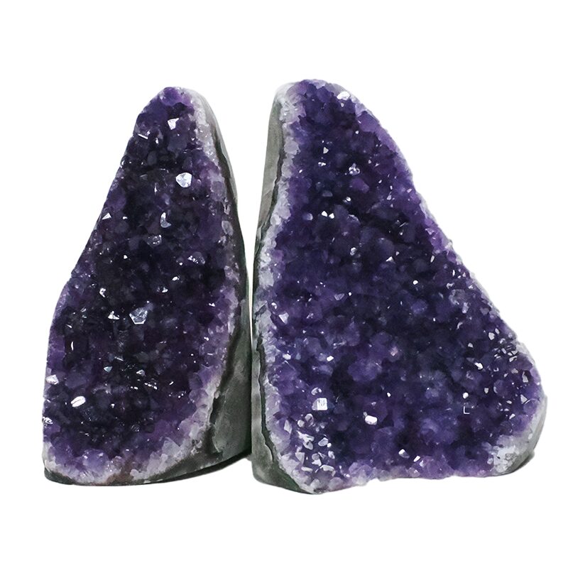 1.4kg Amethyst Crystal Geode Specimen Set 2 Pieces DN2040 3 Amethyst Crystal Geode Specimen Set 2 Pieces DN2040 | Crystal Factory