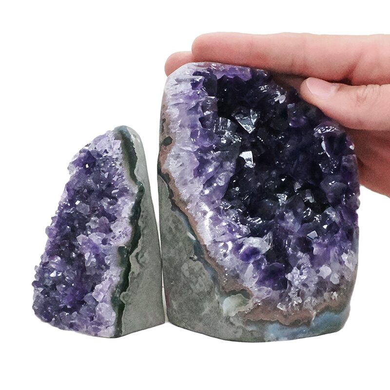 1.6kg Amethyst Crystal Geode Specimen Set 2 Pieces DN2042 4 Amethyst Crystal Geode Specimen Set 2 Pieces DN2042 | Crystal Factory