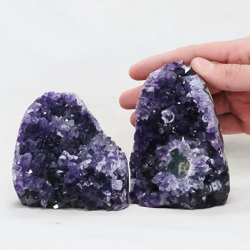 1.2kg Amethyst Crystal Geode Specimen Set 2 Pieces DN2044 4 Amethyst Crystal Geode Specimen Set 2 Pieces DN2044 | Crystal Factory