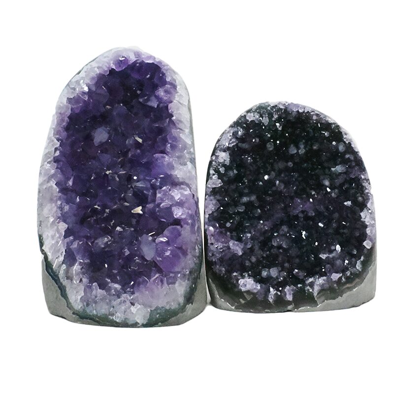 1.4kg Amethyst Crystal Geode Specimen Set 2 Pieces DN2045 3 Amethyst Crystal Geode Specimen Set 2 Pieces DN2045 | Crystal Factory