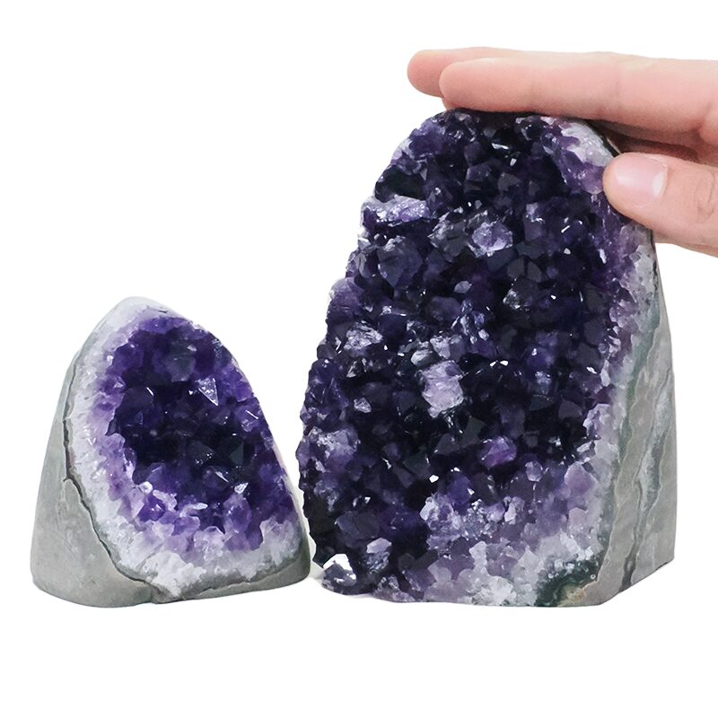 2.1kg Amethyst Crystal Geode Specimen Set 2 Pieces DN2046 4 Amethyst Crystal Geode Specimen Set 2 Pieces DN2046 | Crystal Factory