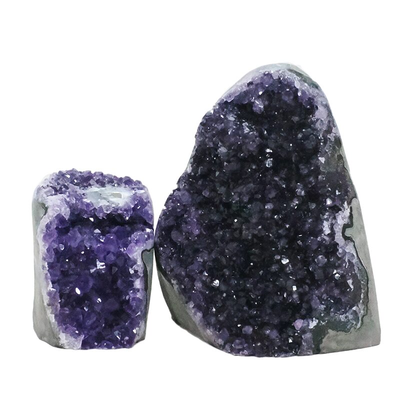 1.7kg Amethyst Crystal Geode Specimen Set 2 Pieces DN2047 3 Amethyst Crystal Geode Specimen Set 2 Pieces DN2047 | Crystal Factory