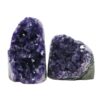 Amethyst Crystal Geode Specimen Set 2 Pieces DN2049 | Crystal Factory