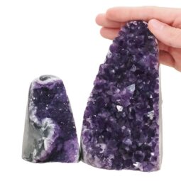 Amethyst Crystal Geode Specimen Set 2 Pieces DN2051 | Crystal Factory