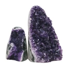Amethyst Crystal Geode Specimen Set 2 Pieces DN2051 | Crystal Factory