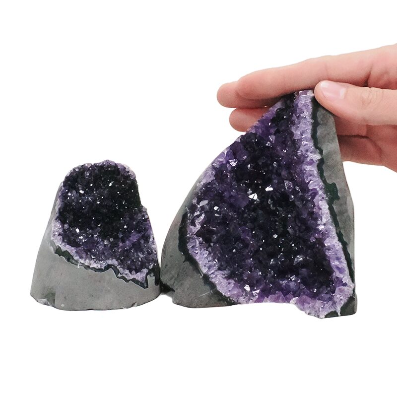 1.3kg Amethyst Crystal Geode Specimen Set 2 Pieces DN2053 4 Amethyst Crystal Geode Specimen Set 2 Pieces DN2053 | Crystal Factory