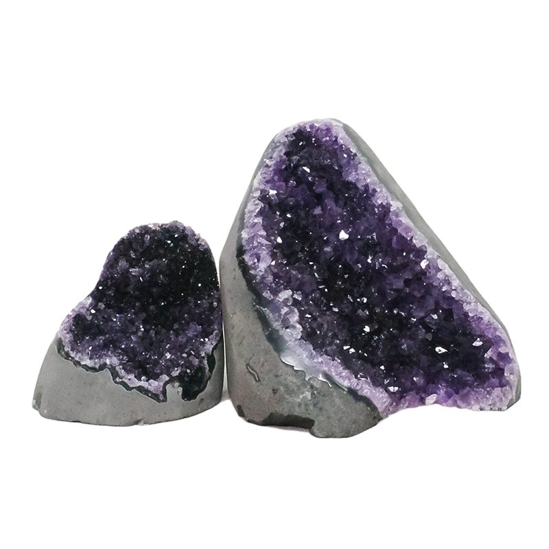 1.3kg Amethyst Crystal Geode Specimen Set 2 Pieces DN2053 3 Amethyst Crystal Geode Specimen Set 2 Pieces DN2053 | Crystal Factory
