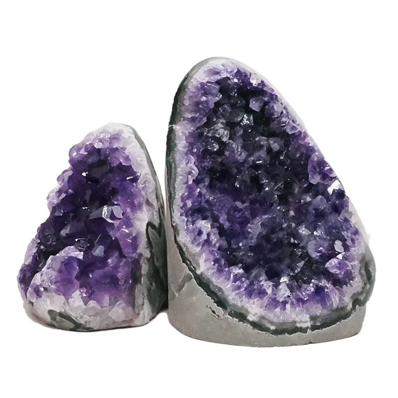 1.7kg Amethyst Crystal Geode Specimen Set 2 Pieces DN2054 3 Amethyst Crystal Geode Specimen Set 2 Pieces DN2054 | Crystal Factory