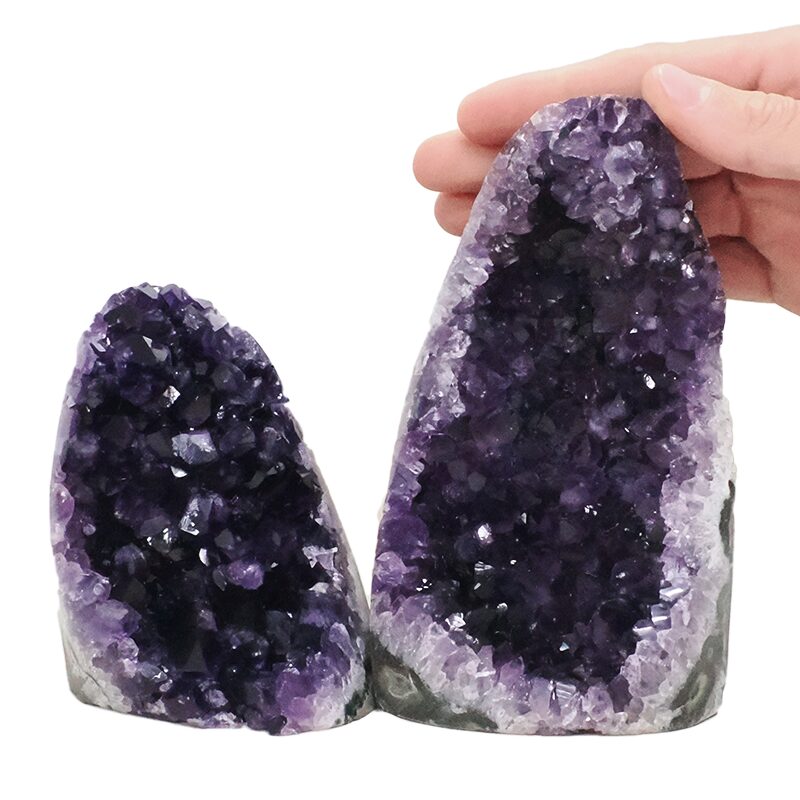 1.7kg Amethyst Crystal Geode Specimen Set 2 Pieces DN2055 4 Amethyst Crystal Geode Specimen Set 2 Pieces DN2055 | Crystal Factory