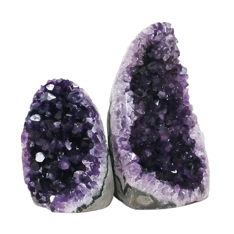 1.7kg Amethyst Crystal Geode Specimen Set 2 Pieces DN2055 3 Amethyst Crystal Geode Specimen Set 2 Pieces DN2055 | Crystal Factory
