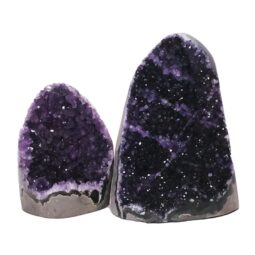 Amethyst Crystal Geode Specimen Set 2 Pieces DN2059 | Crystal Factory