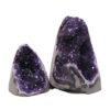 Amethyst Crystal Geode Specimen Set 2 Pieces DN2060 | Crystal Factory